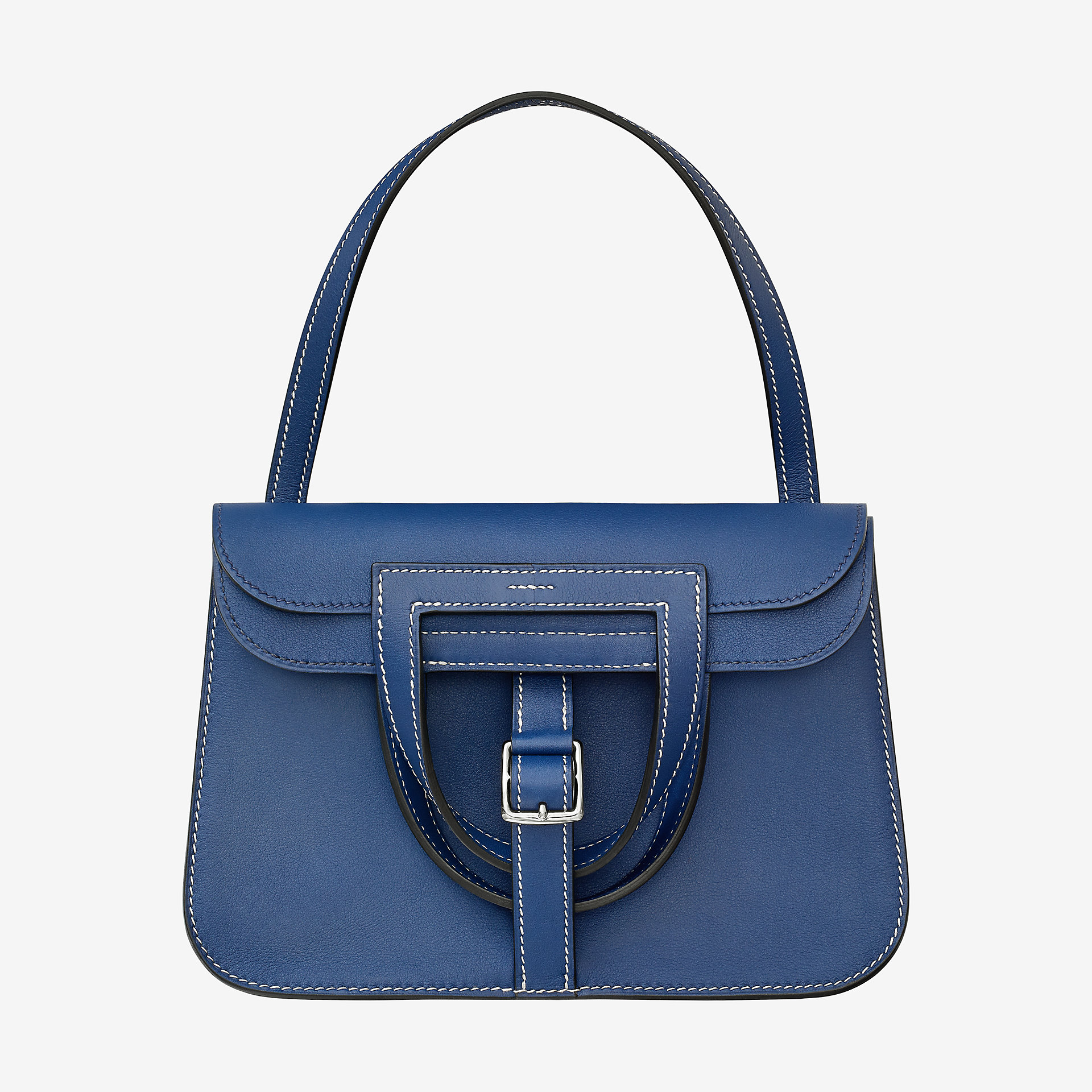 爱马仕Hermes Halzan mini bag迷你手提bleu saphir Swift calfskin 小牛皮