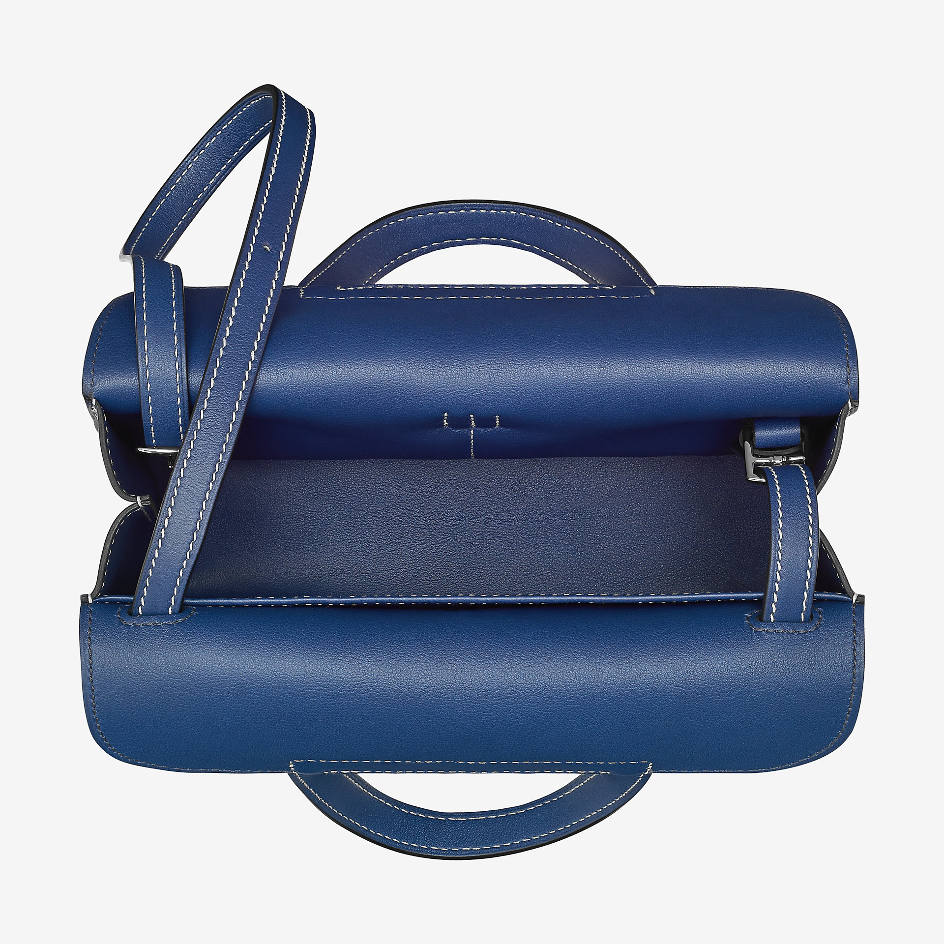 爱马仕Hermes Halzan mini bag迷你手提bleu saphir Swift calfskin 小牛皮