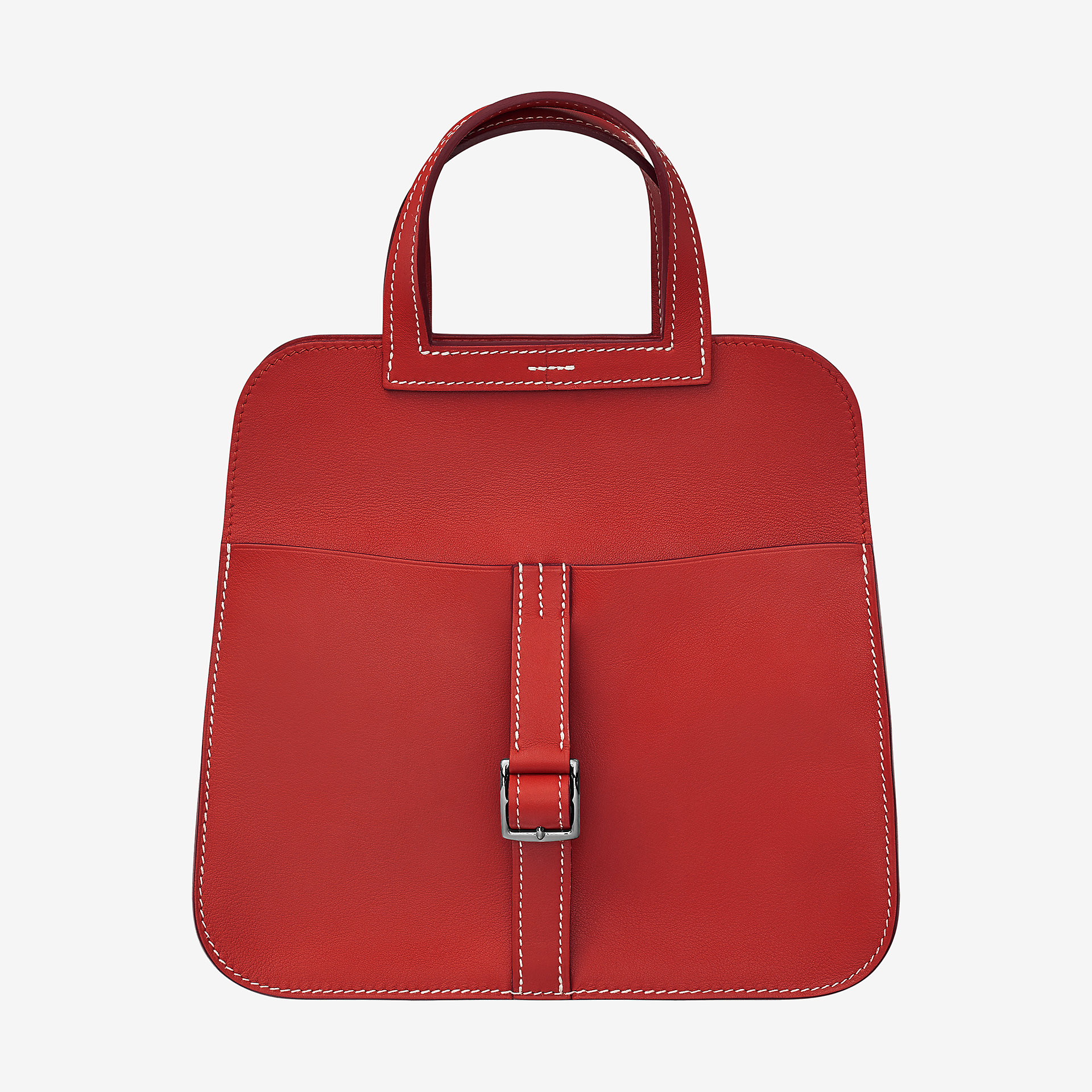 爱马仕Hermes Halzan mini bag rouge tomate Swift calfskin 小牛皮手提包