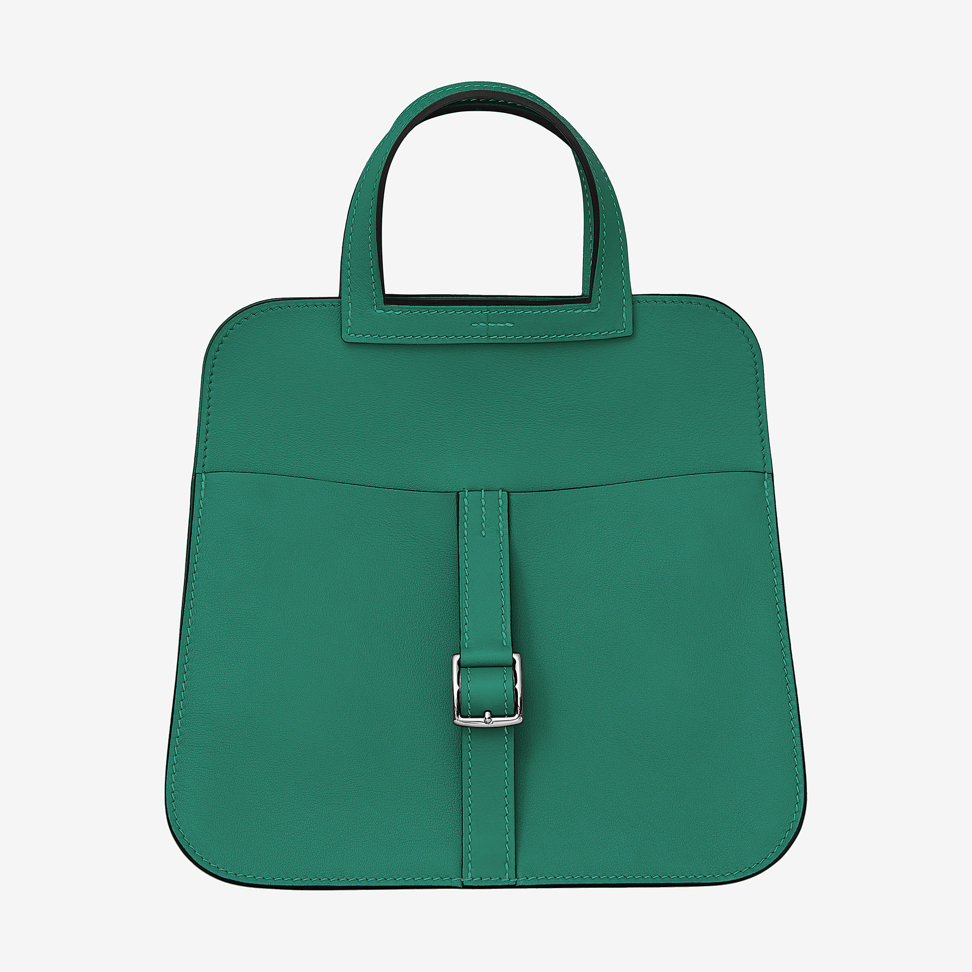 爱马仕Hermes Halzan mini bag malachite 孔雀绿Swift calfskin 小牛皮手提包