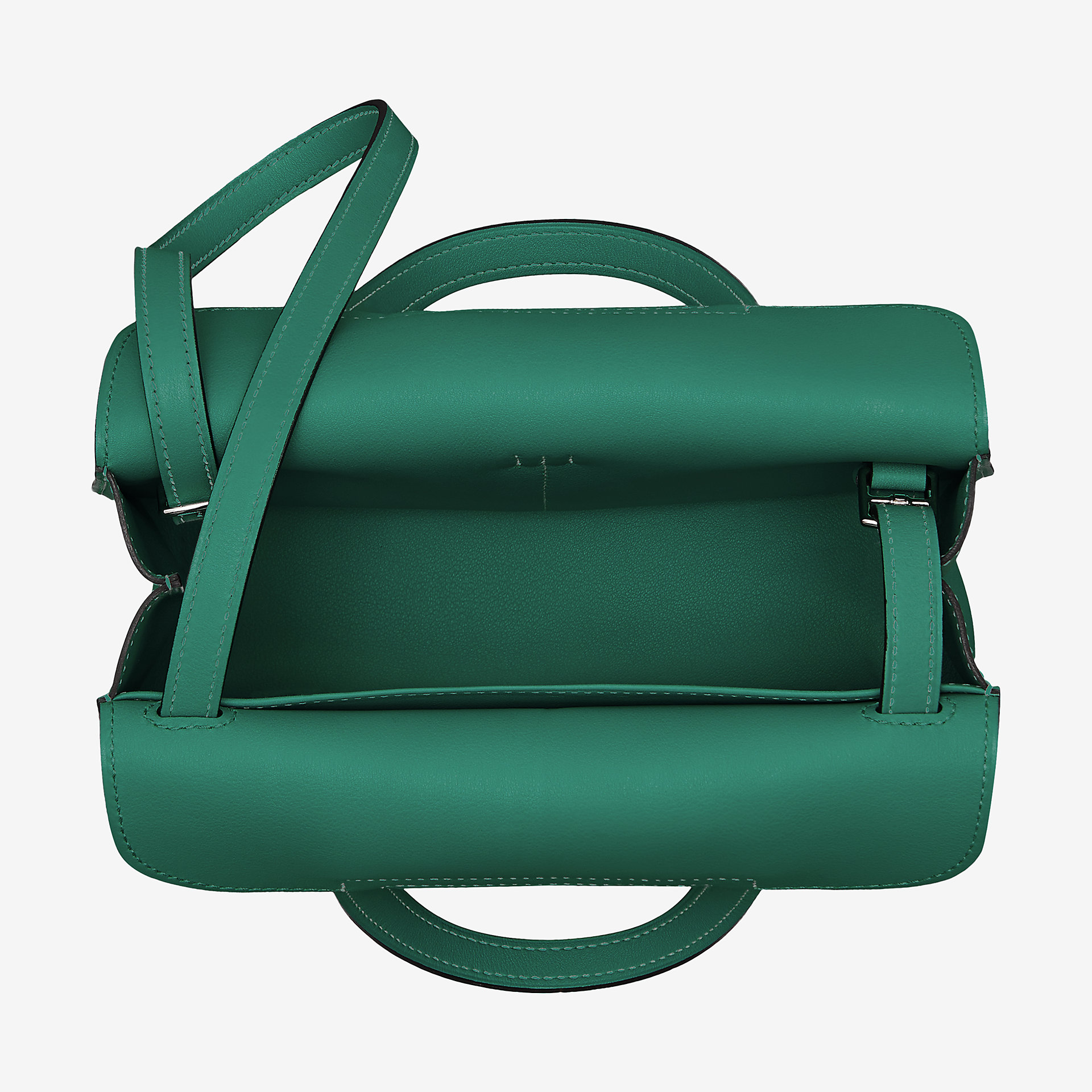 爱马仕Hermes Halzan mini bag malachite 孔雀绿Swift calfskin 小牛皮手提包