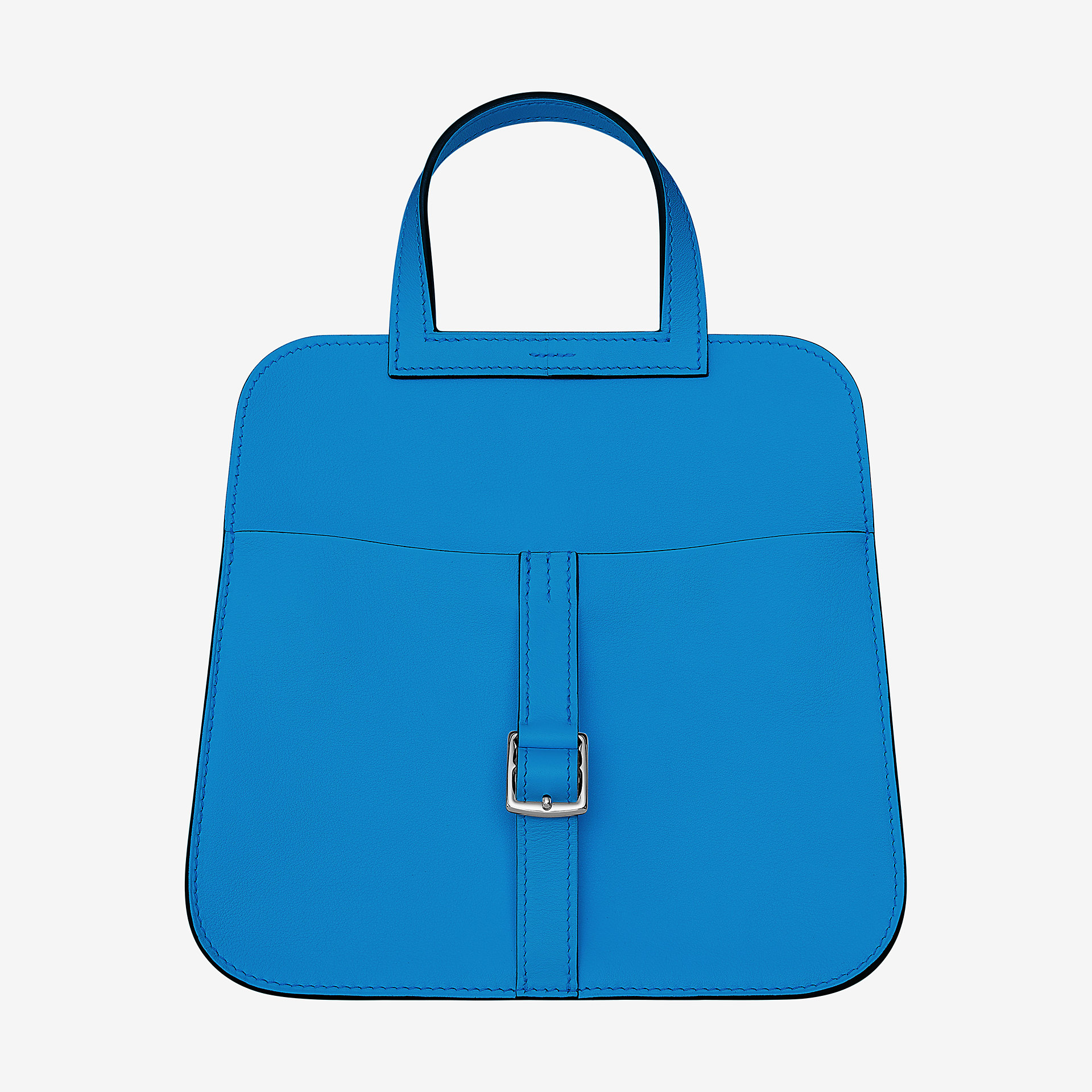 爱马仕Hermes Halzan mini bag bleu zanzibar Swift 小牛皮手提包