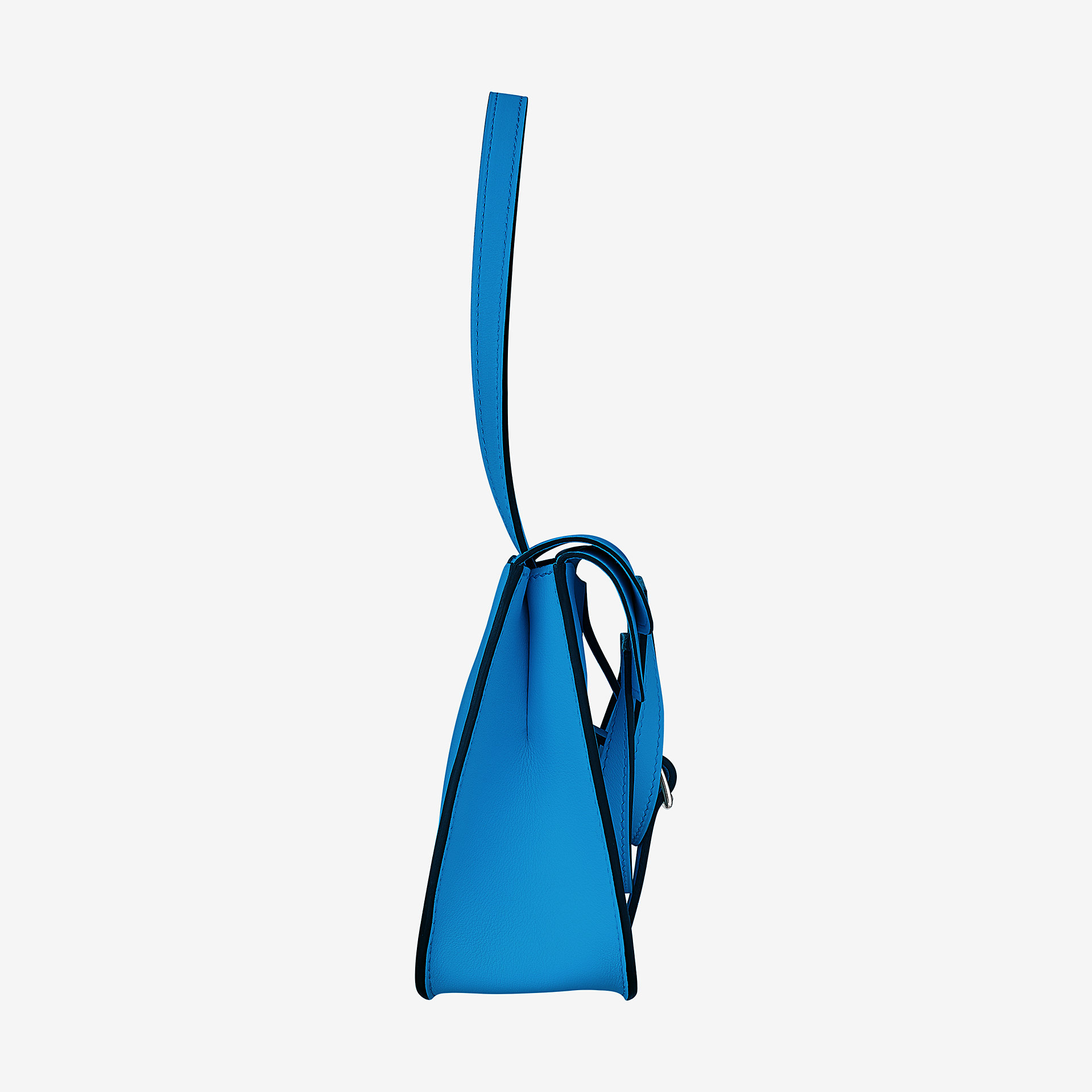 爱马仕Hermes Halzan mini bag bleu zanzibar Swift 小牛皮手提包