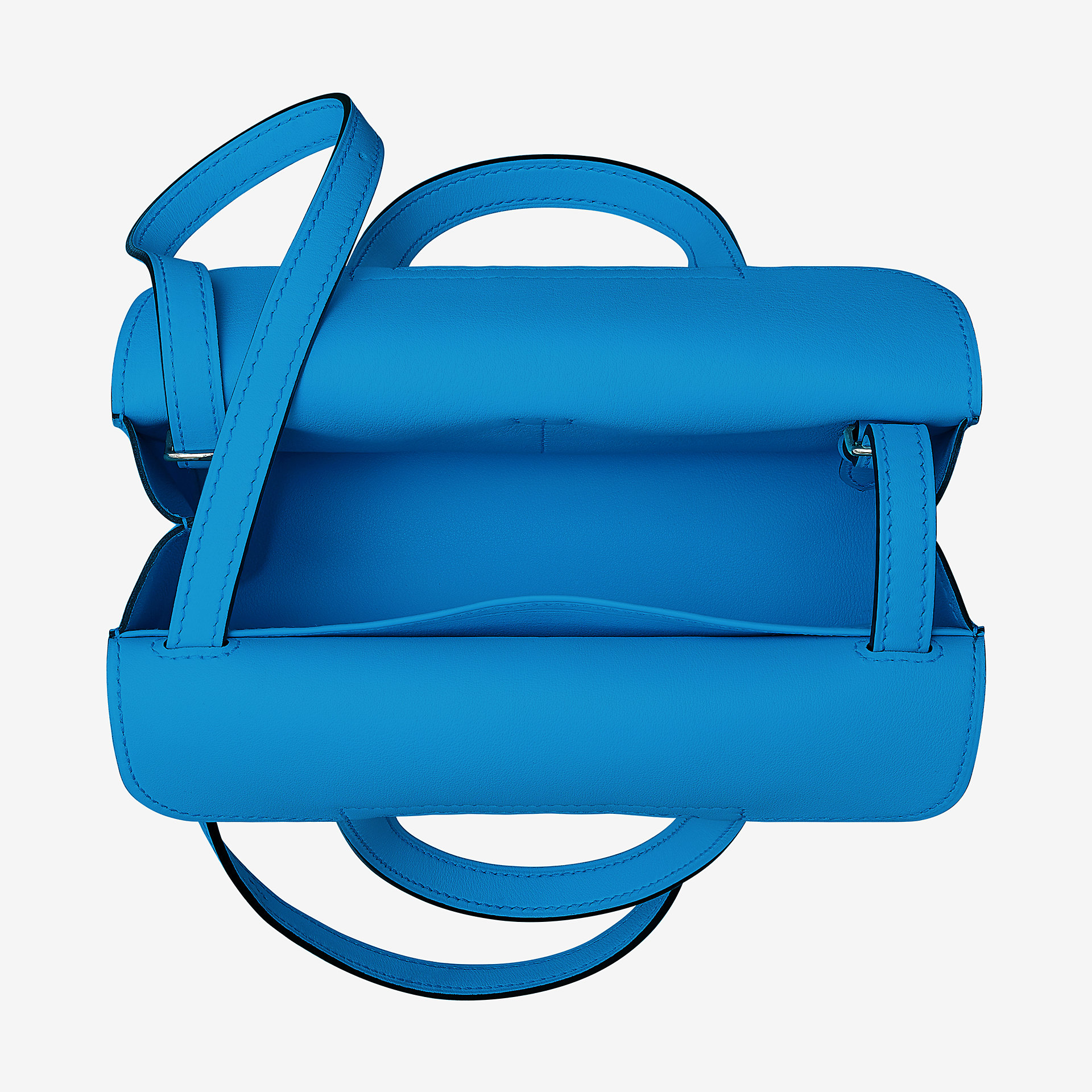 爱马仕Hermes Halzan mini bag bleu zanzibar Swift 小牛皮手提包