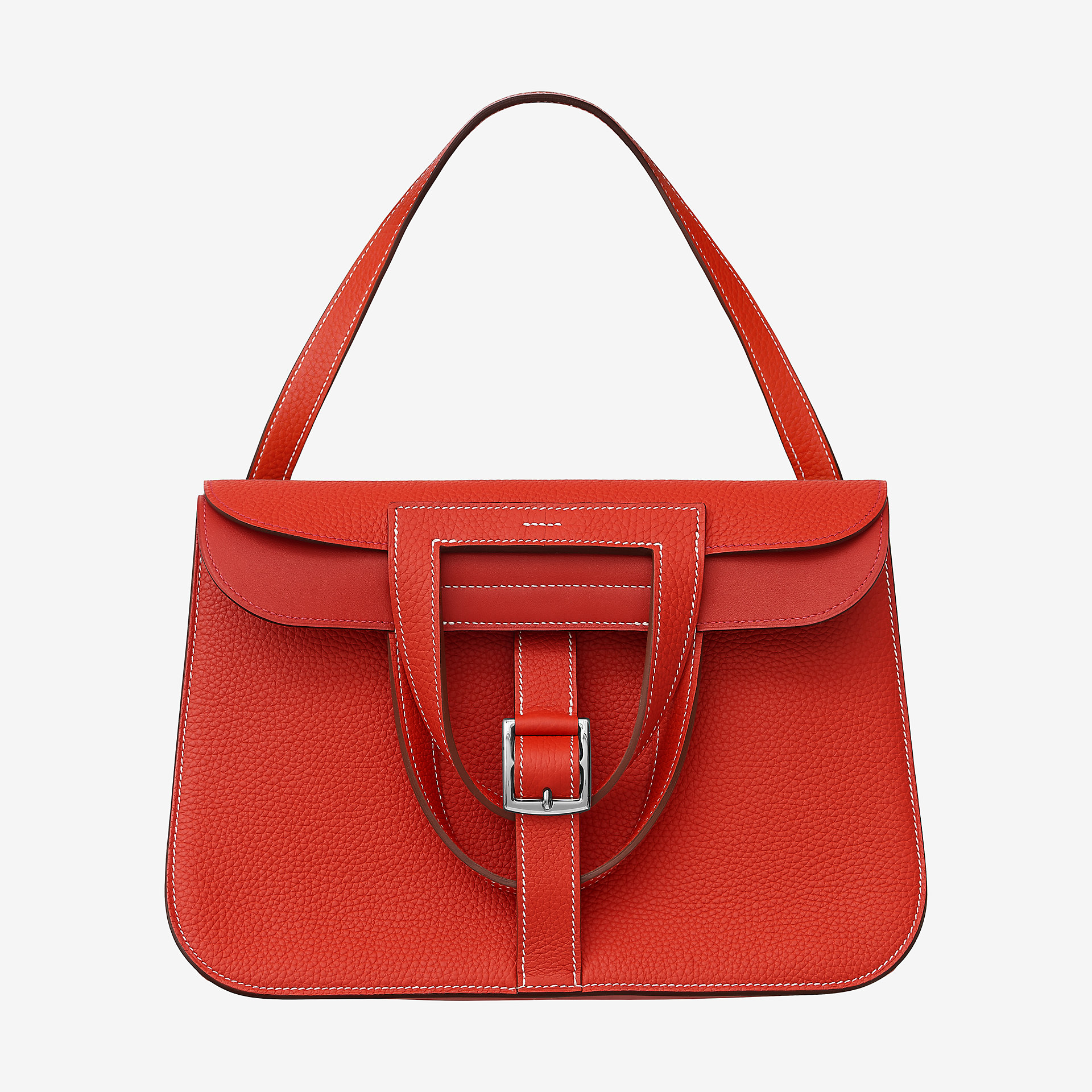 爱马仕Halzan 31cm bag taurillon Clemence leather手提包