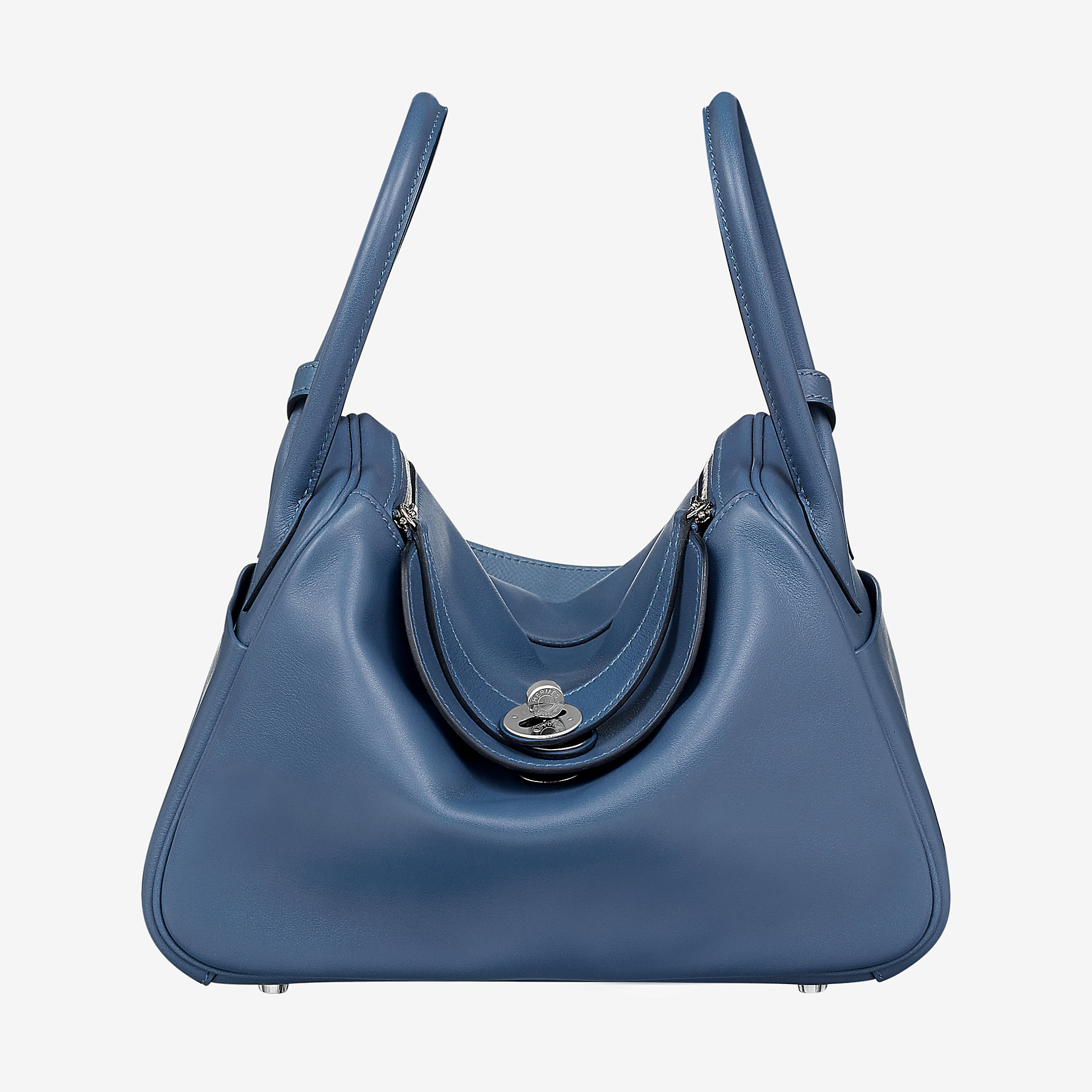 Hermes Lindy 26 bag bleu Brighton Swift and Epsom calfskin