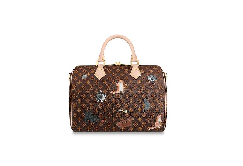 路易威登 LV 棕色与橘色SPEEDY 30 手袋（配肩带）M44401