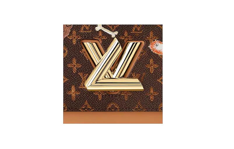 路易威登 LV 棕色与橘色 TWIST 中号手袋 M44408