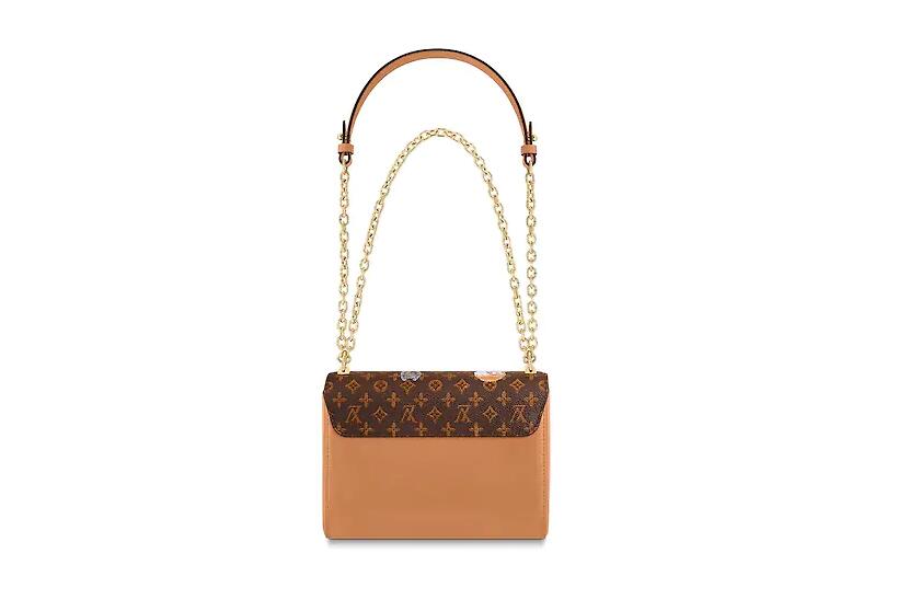 路易威登 LV 棕色与橘色 TWIST 中号手袋 M44408