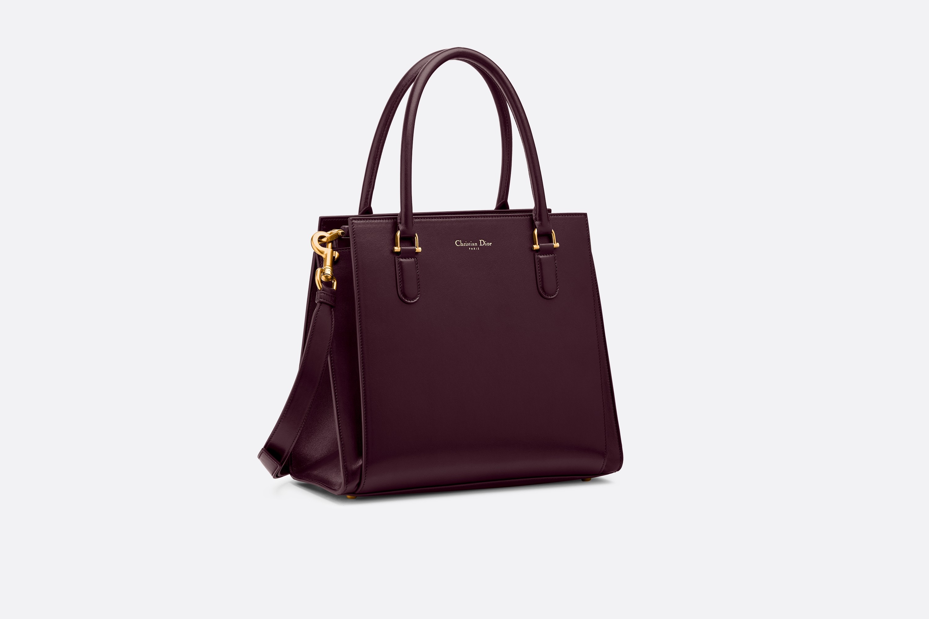 迪奥包包官网价格 Dior21st 苋红色亮面小羊皮手提包