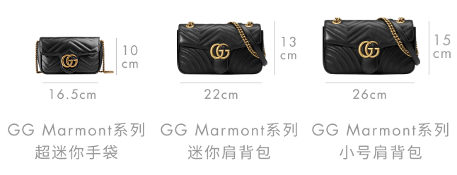 gucci女包经典款推荐 446744 DTDIT 1000 GG Marmont系列迷你肩背包