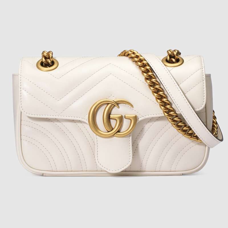 古驰(gucci)奢侈品女包 Gucci 446744 DTDIT 9022 GG Marmont 迷你肩背包