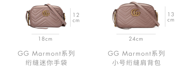 古驰女包官方网站2022新款 448065 DTD1T 5729 GG Marmont 绗缝迷你手袋
