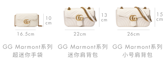 古驰(gucci)奢侈品女包 Gucci 476433 DTDCT 9022 GG Marmont 超迷你手袋
