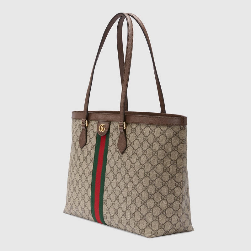 gucci女包真假辨别 631685 96IWB 8745 Ophidia 中号GG托特包