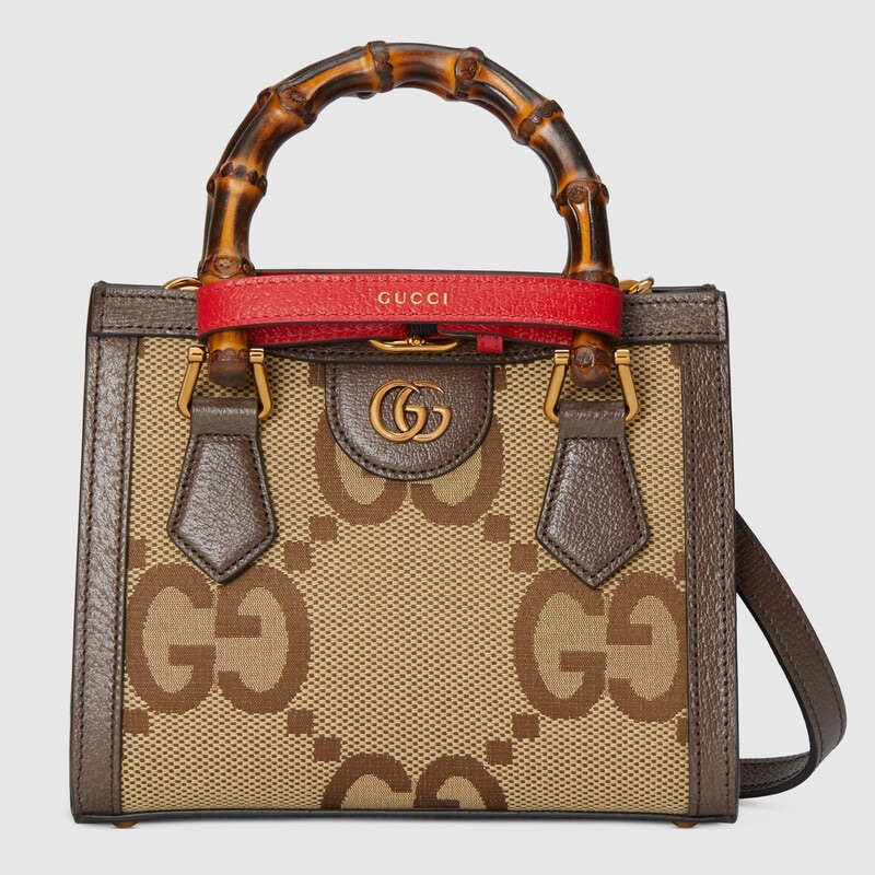 gucci女包官网最新款  Gucci Diana 竹节迷你托特包 655661 UKMFT 2672