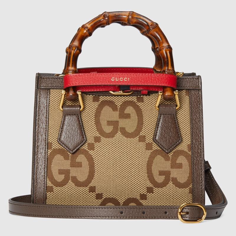 gucci女包官网最新款  Gucci Diana 竹节迷你托特包 655661 UKMFT 2672