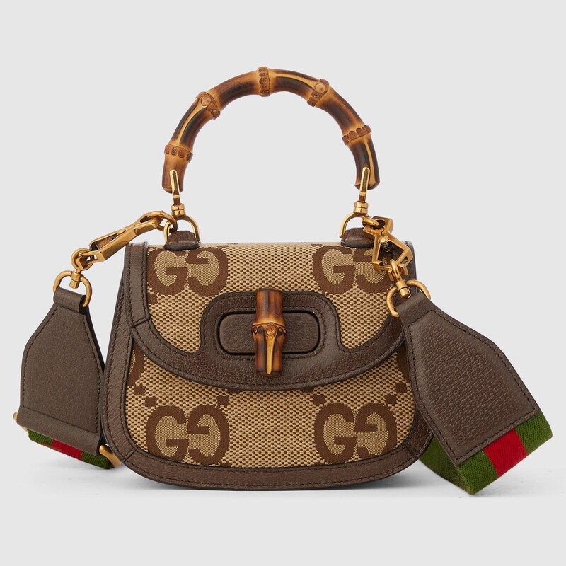 gucci女包图片价格 Gucci 686864 UQLBT 2570 双G图案竹节迷你手袋