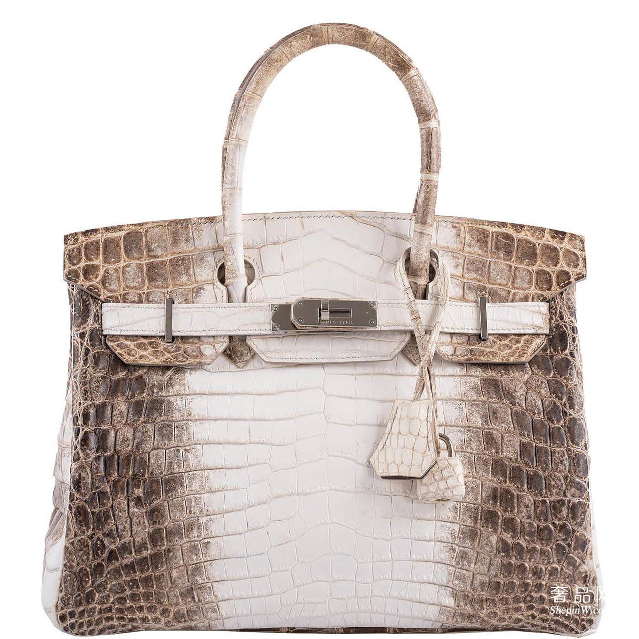 爱马仕铂金包价格 Hermès Birkin 30 Matte Himalayan Niloticus Crocodile