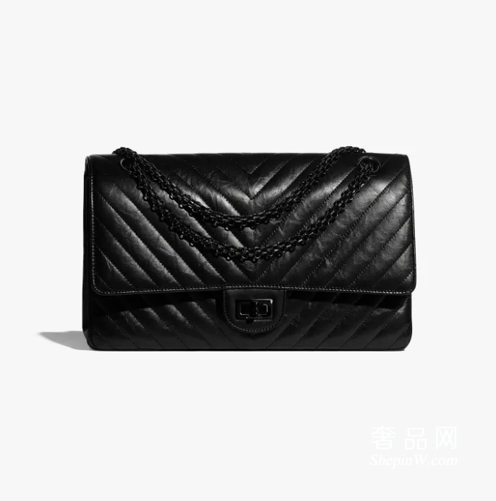 香奈儿包包图片 价格 chanel 大号2.55手袋 小牛皮 黑色金属
