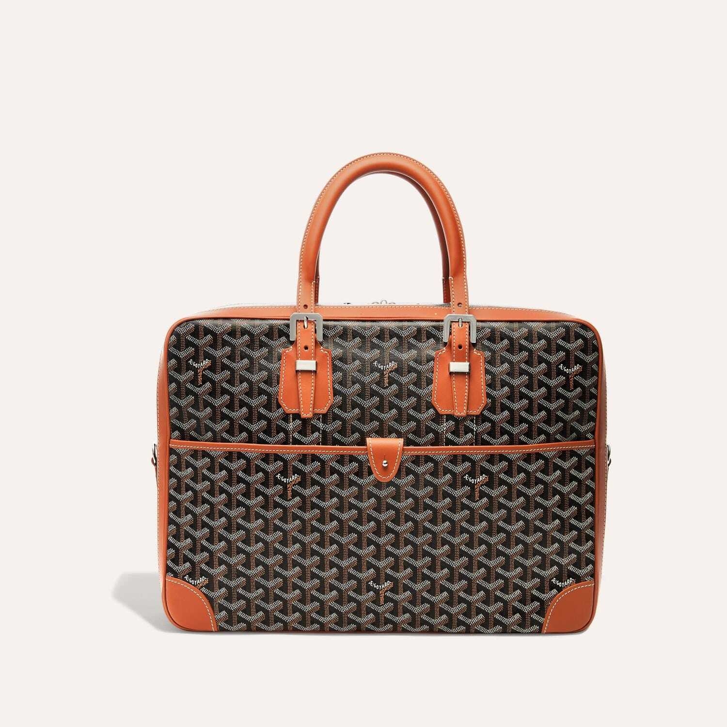 戈雅包包什么档次 goyard AMBASSADE 小号公文包 棕色