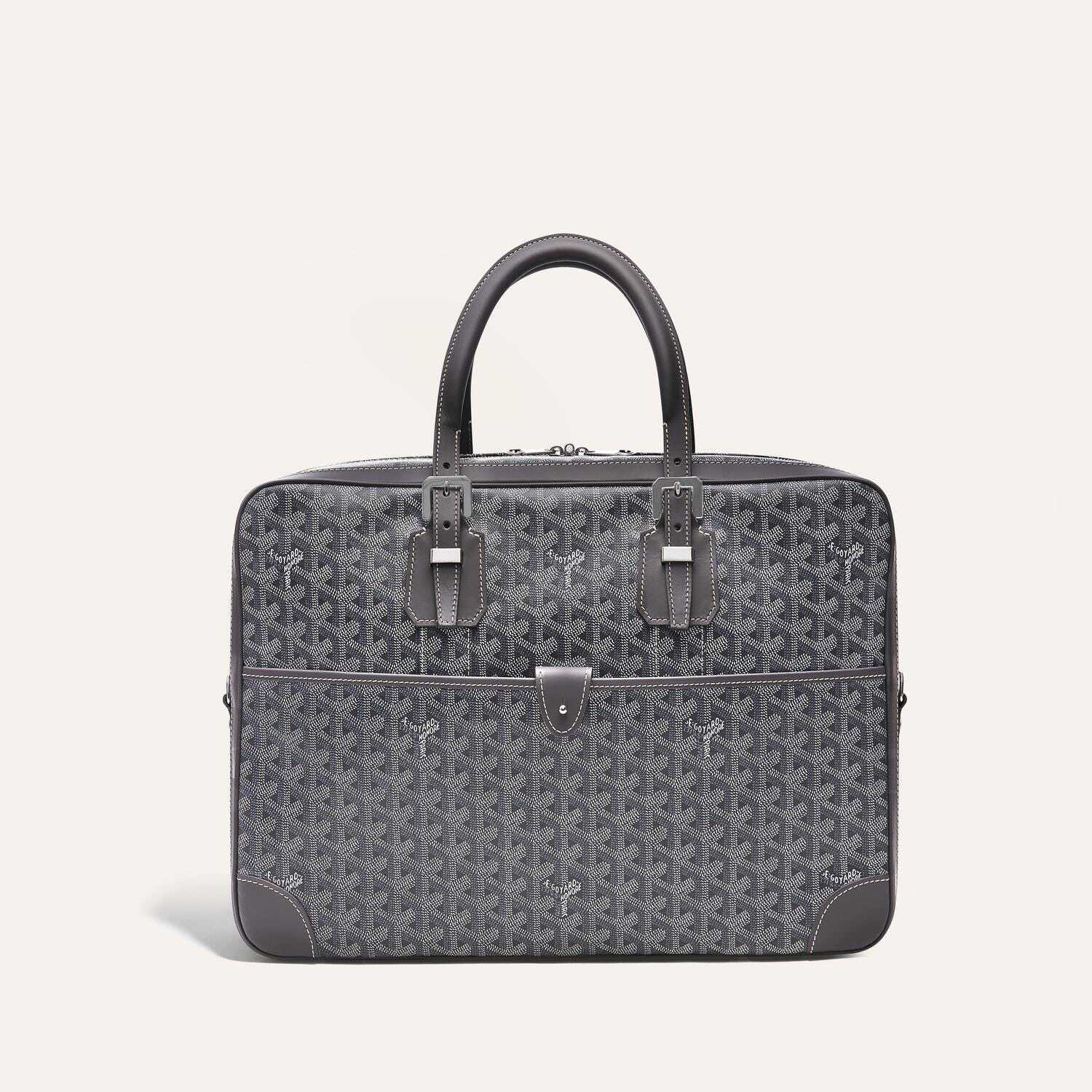 戈雅(goyard)官网价格 goyard AMBASSADE 小号公文包 灰色