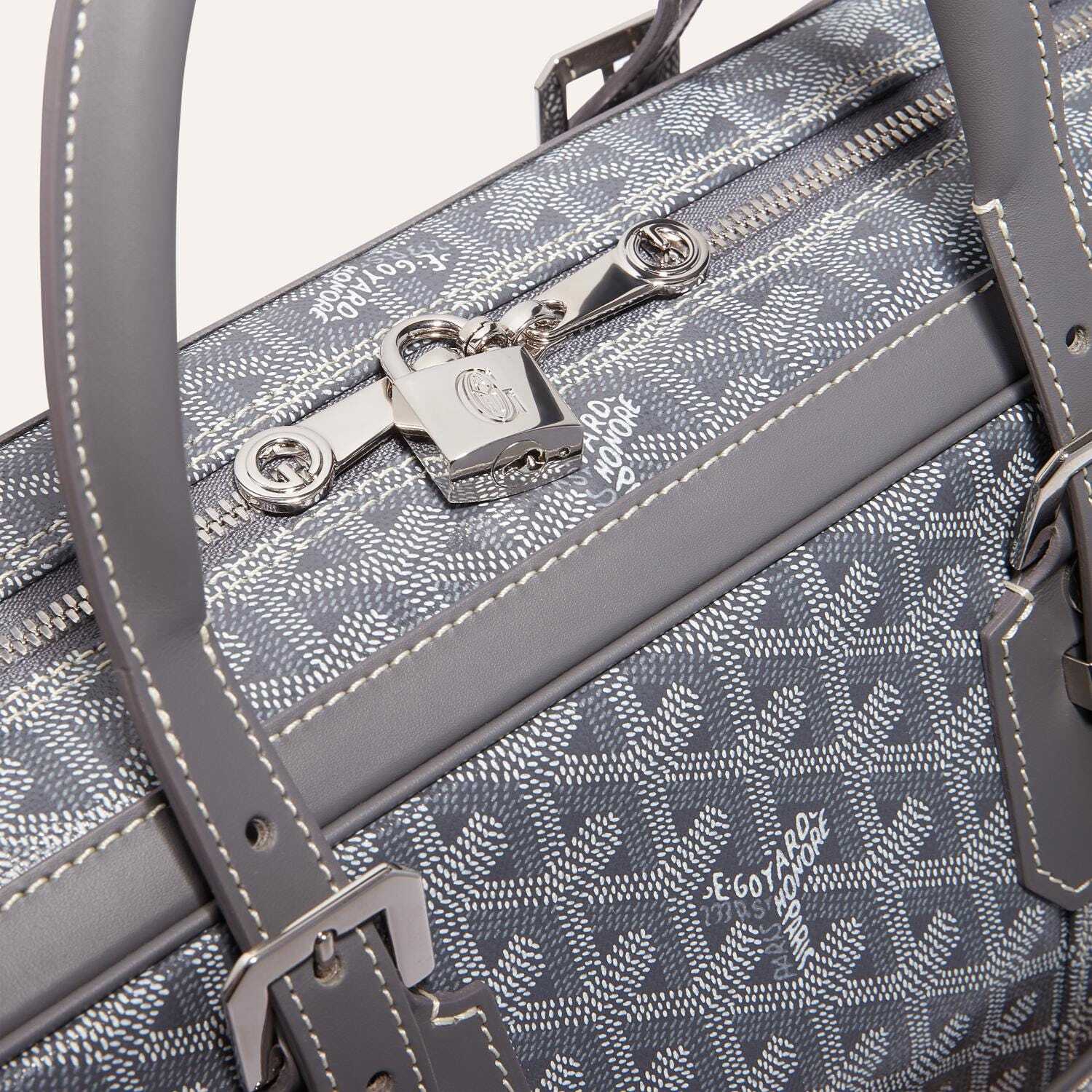 戈雅(goyard)官网价格 goyard AMBASSADE 小号公文包 灰色