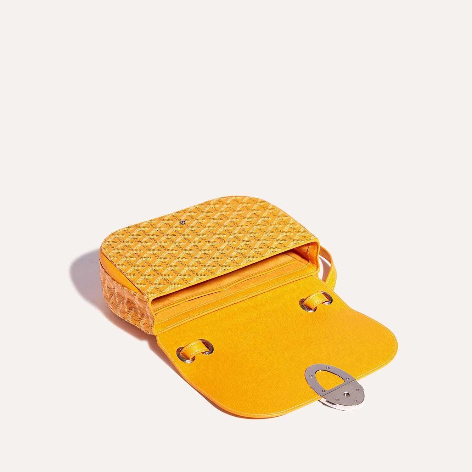 戈雅goyard法国官网 goyard 233 斜挎包黄色 Goyardine 帆布