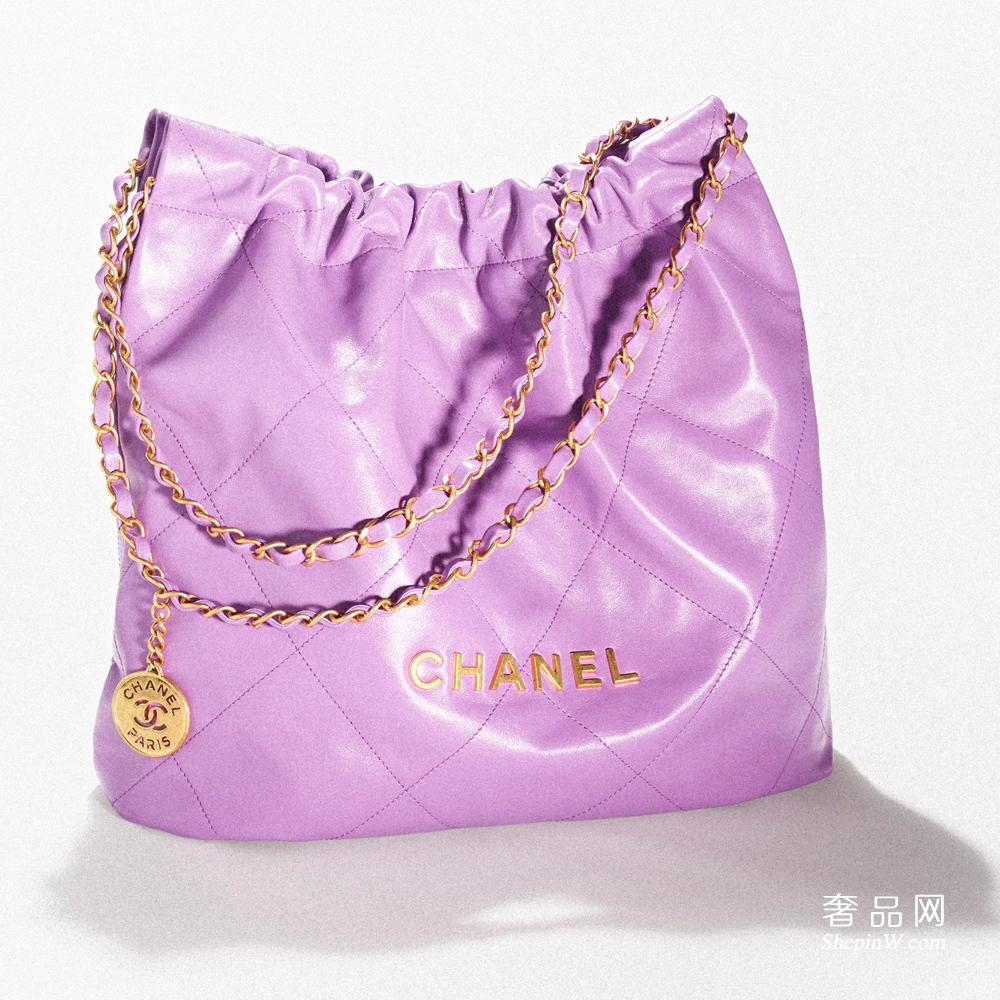 香奈儿包包官网价格与图片大全 CHANEL 22 手袋 紫色