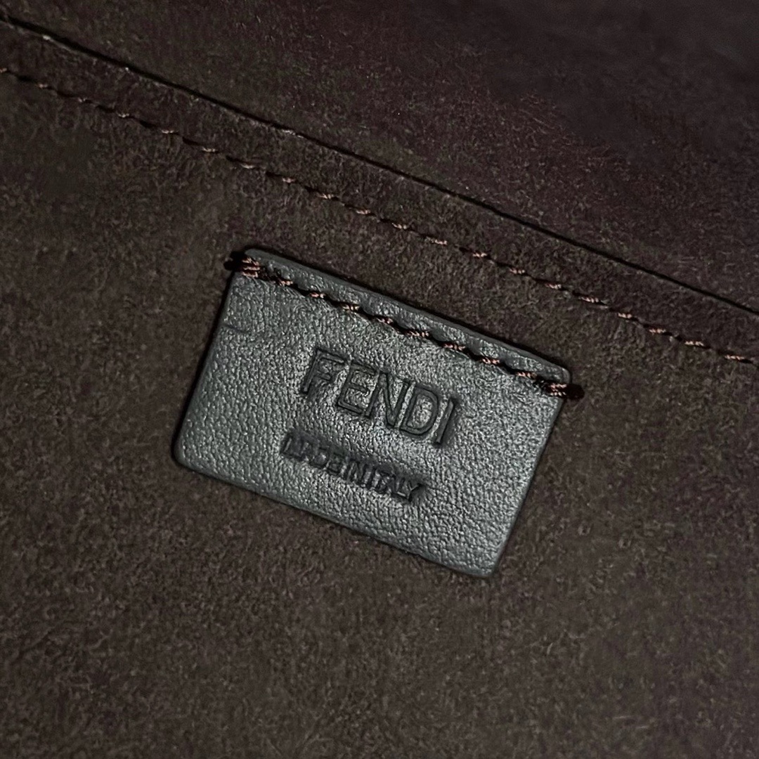 Fendi包包新款官网Origami折叠包 FF牛仔蓝折纸托特水桶包