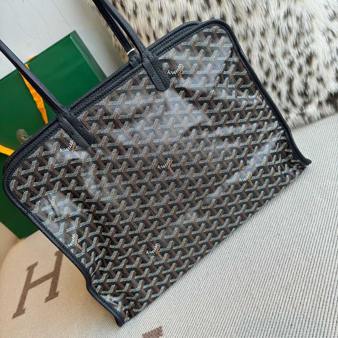 Goyard戈雅包包官方网站Hardy升级版托特手提包 黑色帆布小牛皮 Britain-奢品网包包腕表之家 Goyard戈雅包包官方网站Hardy升级版托特手提包 黑色帆布小牛皮 Britain